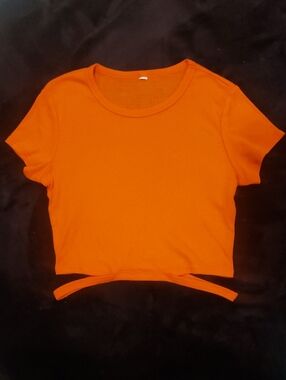 ALO Orange Crop Top